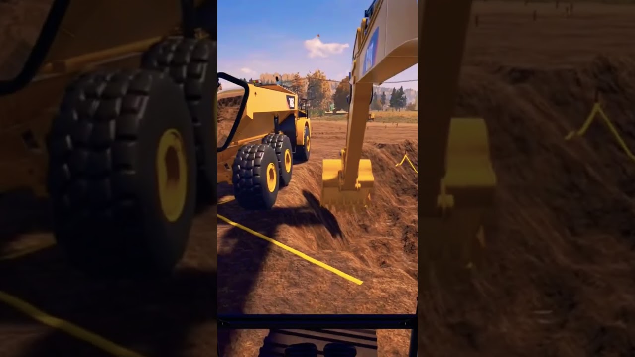 Construction Simulator 2022 Excavation |CAT349F|CAT745C| #shorts #bausimulation #simulator #like