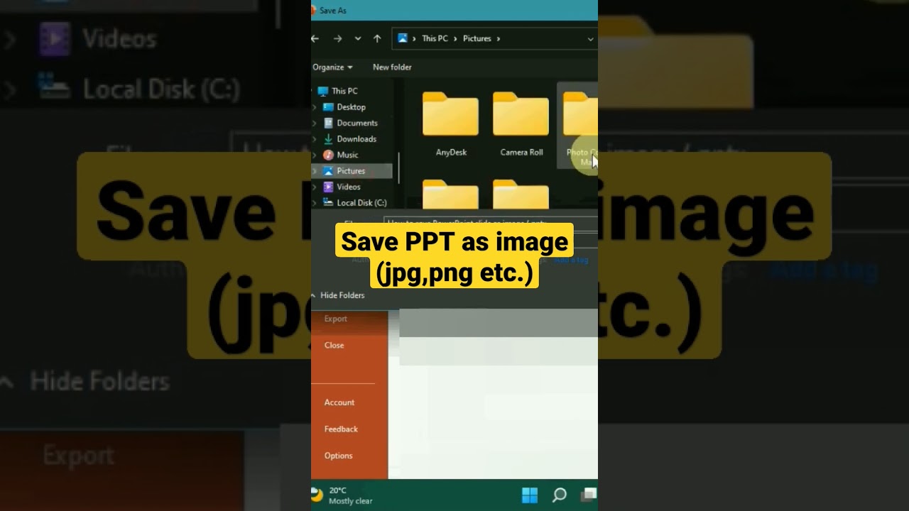 How to save your #powerpoint slides as image #techtips