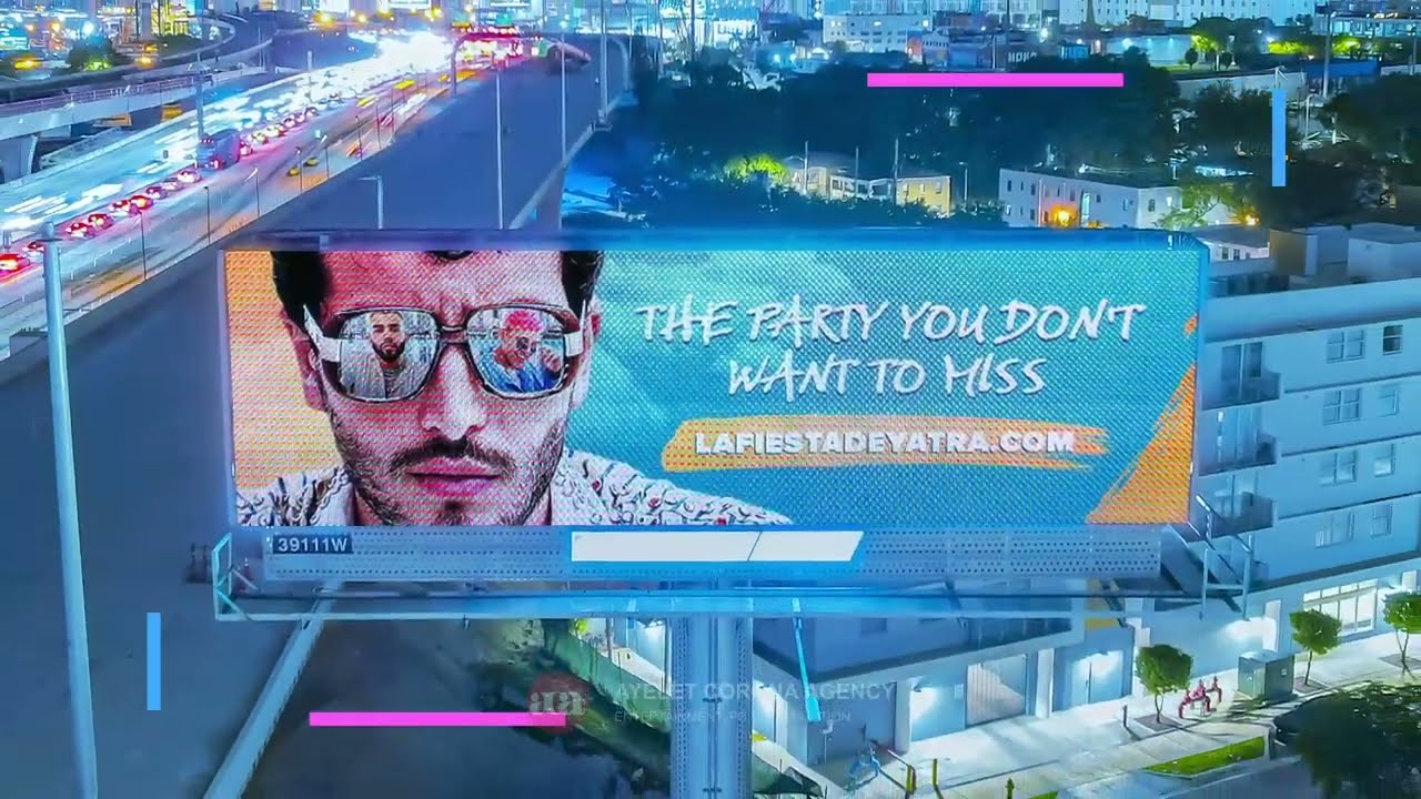 VAGABUNDO | Sebastian Yatra | Universal Music Latino | OOH Ads | Miami Billboard