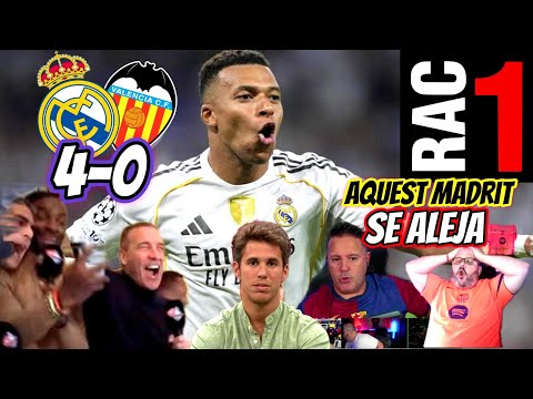REACCIONES CULES Y RAC1 Real Madrid 4-0 Valencia CF