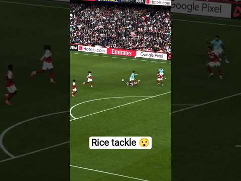 Declan Rice tackle to Reijnders Arsenal vs Man City 1-1 #premierleague
