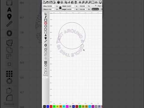How to wrap text around a circle in Lightburn #laserengraving #lightburn