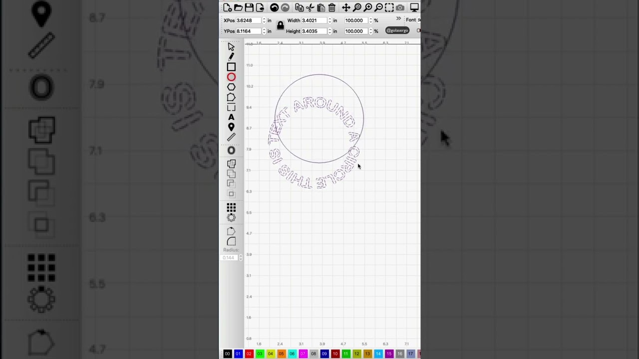 Master Text Wrapping Around Circles in Lightburn ✨