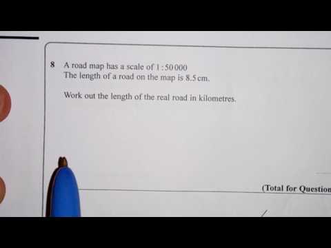 Scales and Ratio.   Foundation New GCSE (9-1) Calculator Exam Question