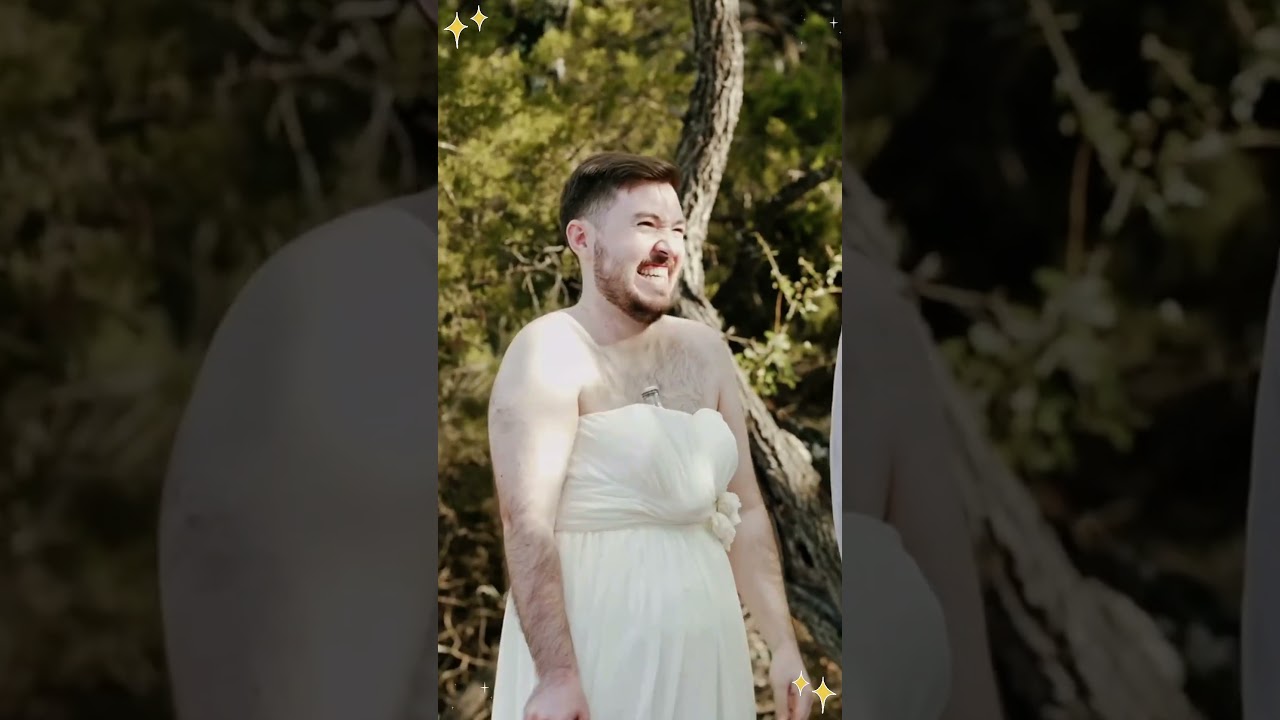 Hilarious Wedding Prank! 😂 Watch the Bride & Groom's Funny First Look Reaction