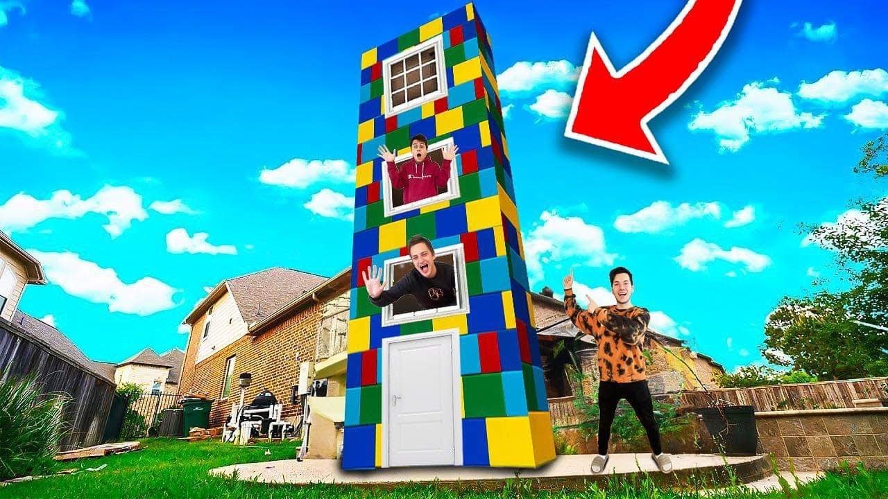 CAŁY DZIEN W 3 PIĘTROWYM DOMKU Z LEGO!