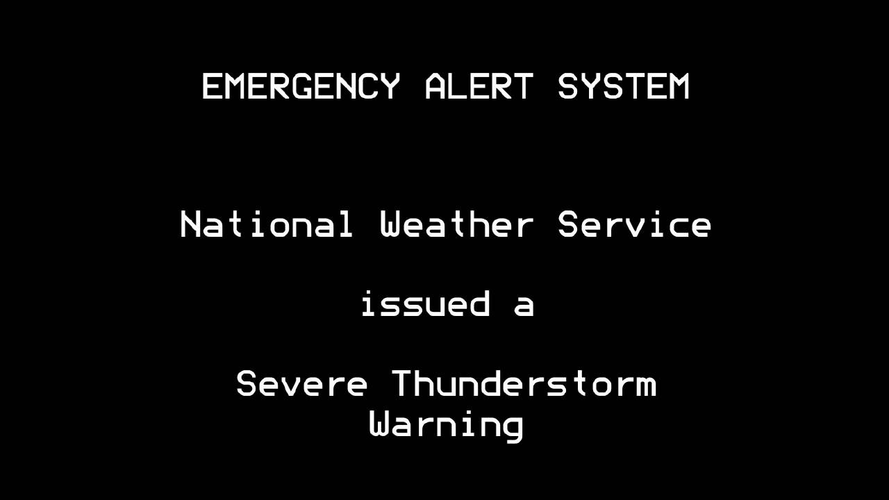 Severe Thunderstorm Warning - EAS #588 - March 28, 2014