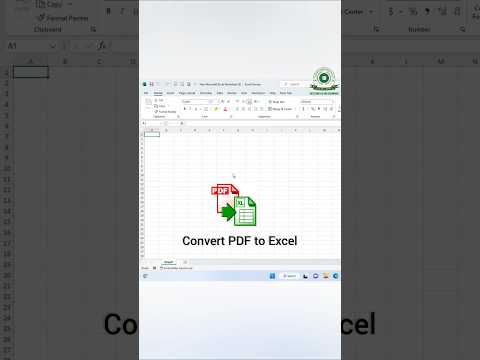 Convert PDF to Excel | l #exceltips l #pdftoexcel #pdf #shorts #convertpdftoexcel