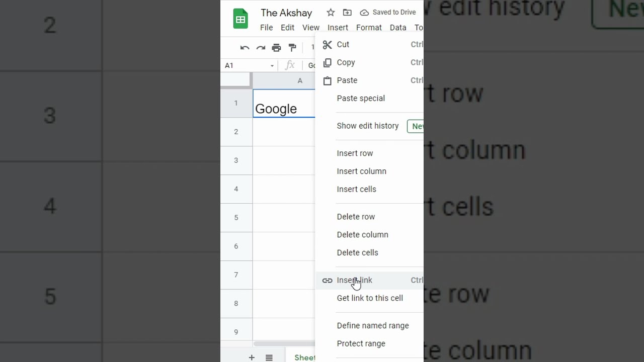 Create Links Directly in Google Sheets Cells 🔗
