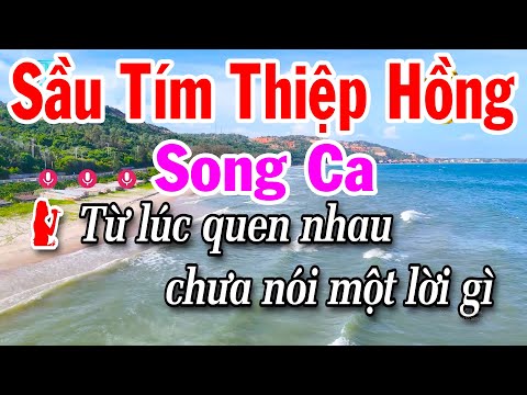 Karaoke Sầu Tím Thiệp Hồng Song Ca Nhạc Bolero Hay Nhất Dễ Hát Tuấn Cò