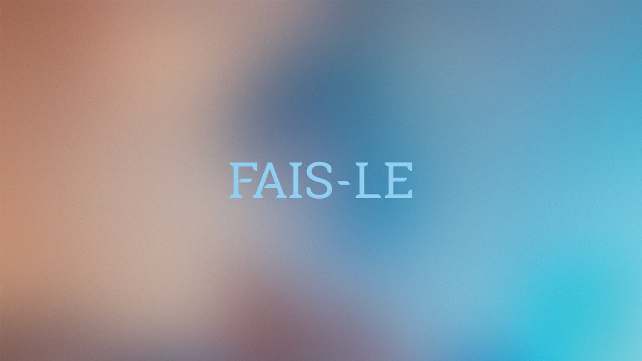 Jérémy Frerot – Fais-le (Lyrics video)