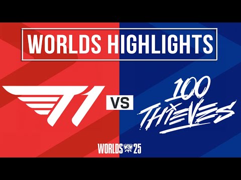 T1 vs 100T Highlights ALL GAMES | Worlds 2025 Swiss Stage | T1 vs 100 Thieves