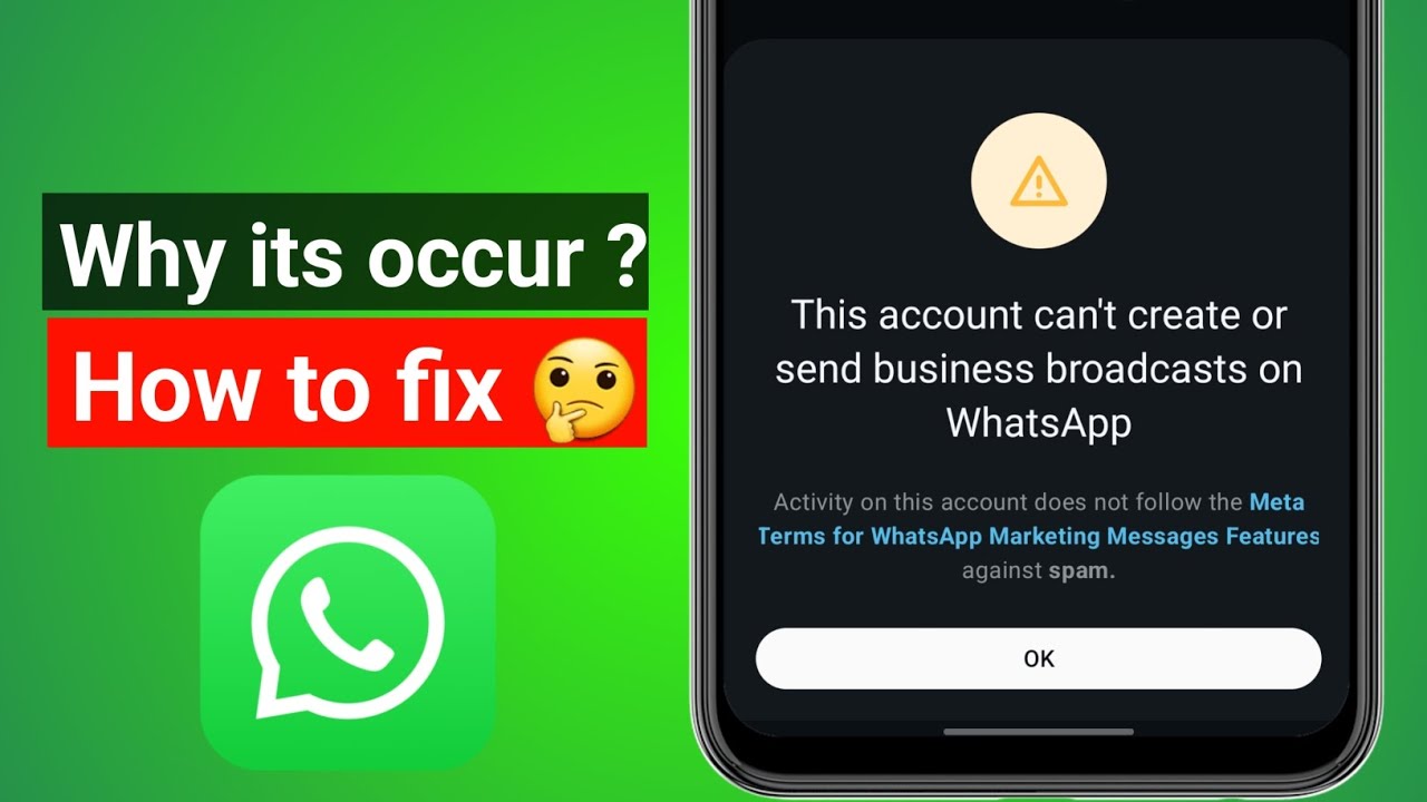 WhatsApp Business Broadcast Problem Fix | Business Broadcast Version Error | WhatsApp Broadcast Not 