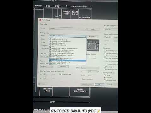 AutoCAD Drawing Conversion to PDF