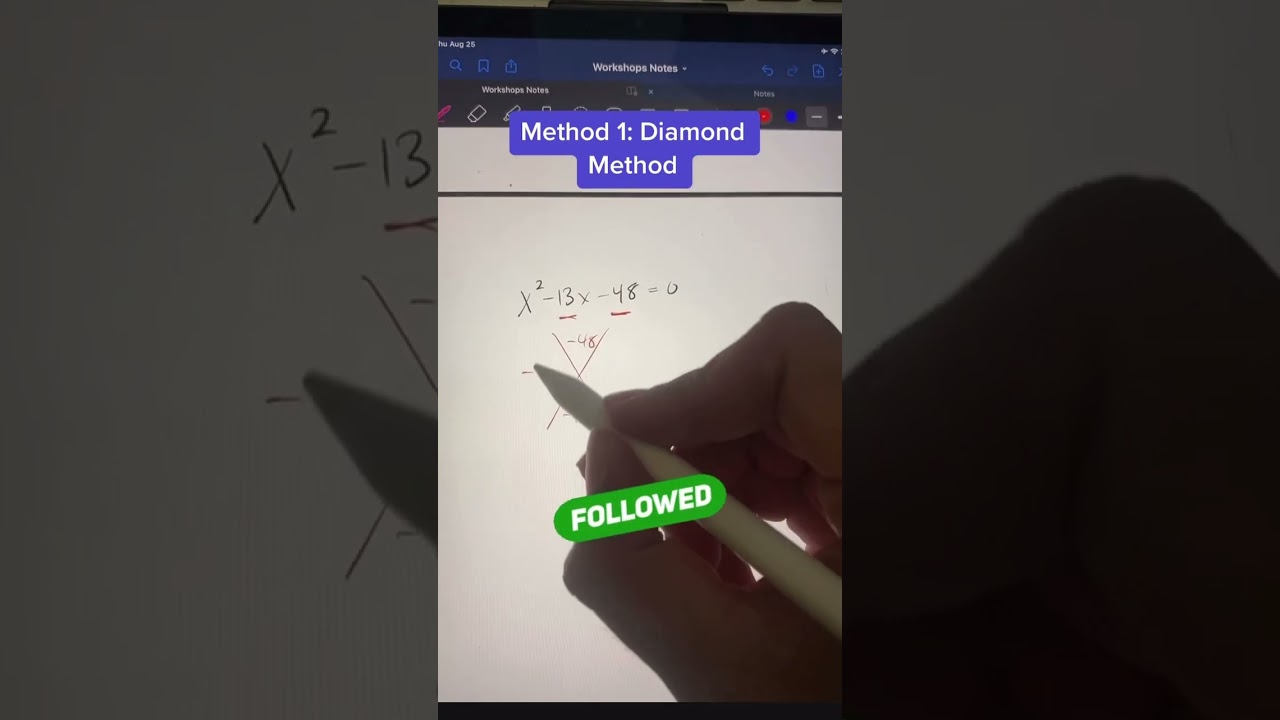 Quick Methods for Factoring Quadratic Equations