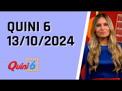 Quini 6 en vivo 13/10/2024 / Resultados del sorteo quini 6 del Domingo 13 de Octubre del 2024