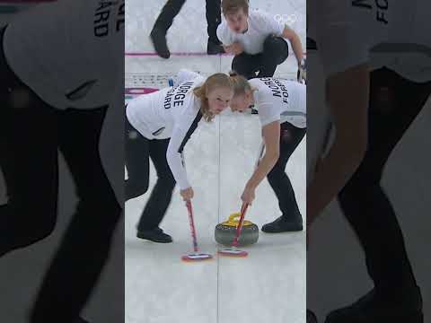 When your curling game is too strong... π₯ π³π΄ #Gangwon2024