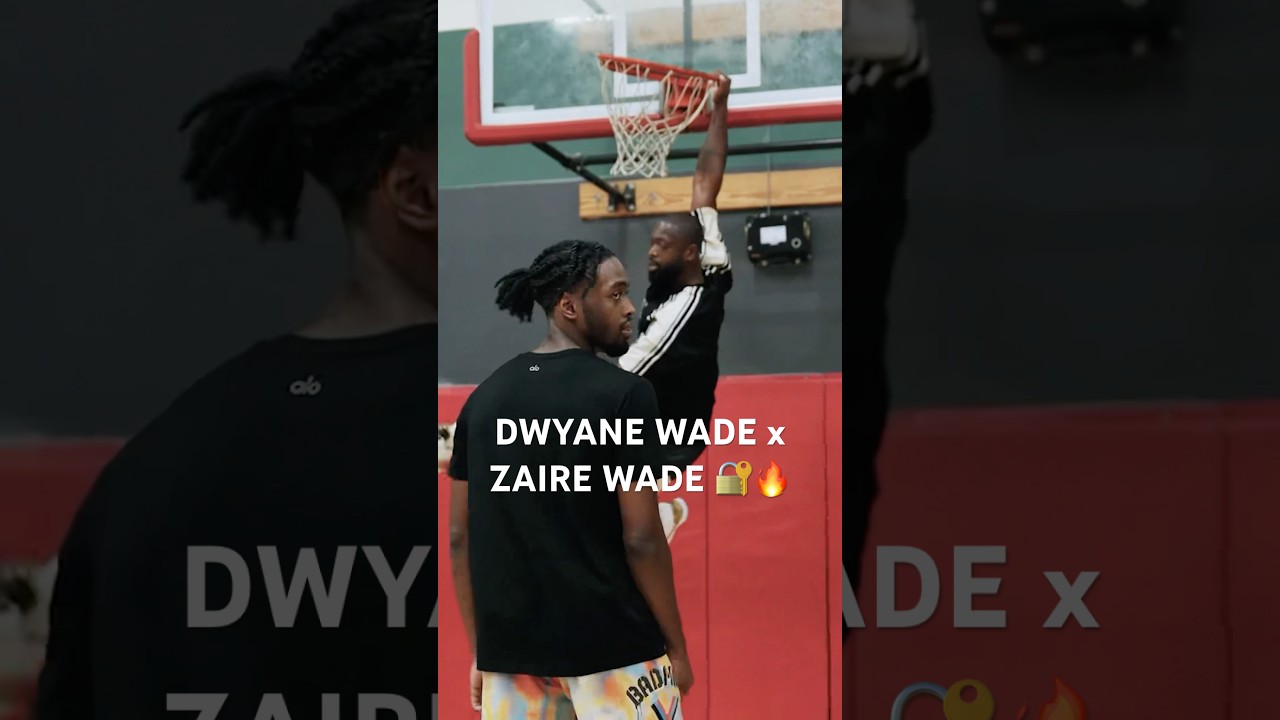 Dwyane & Zaire Wade Perfecting Their Skills🔥