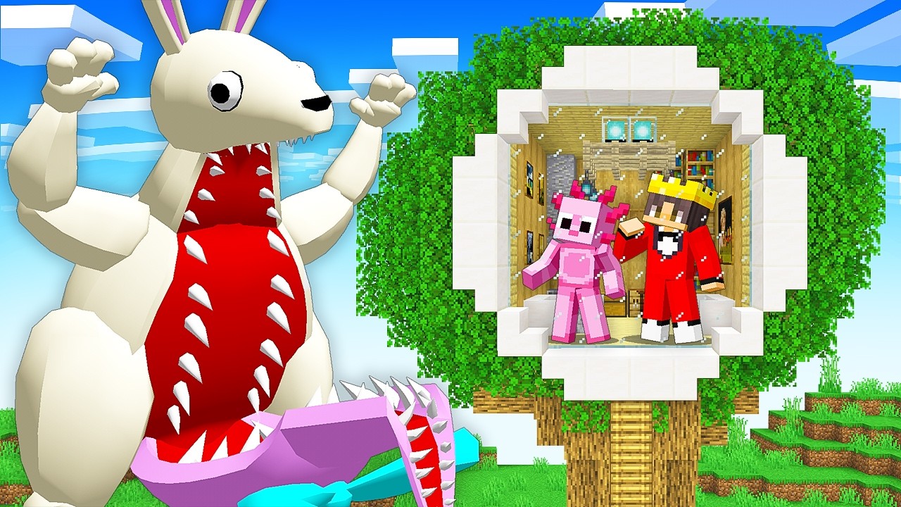 Secret Treehouse to Hide from Easter Bunny Monster 🧙‍♂️