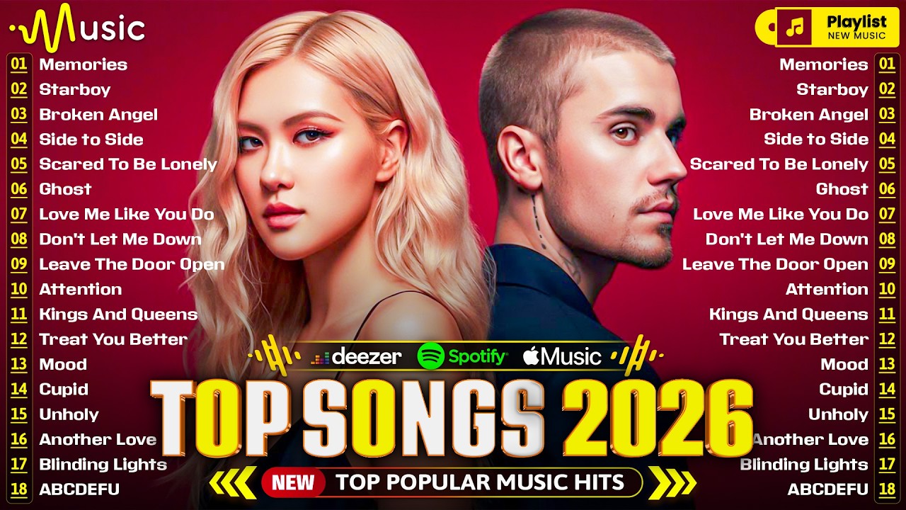 Billboard Hot 100 🍁 Justin Bieber, Rosé, Billie Eilish, Dua Lipa, Bruno Mars, Ed Sheeran, Maroon 5