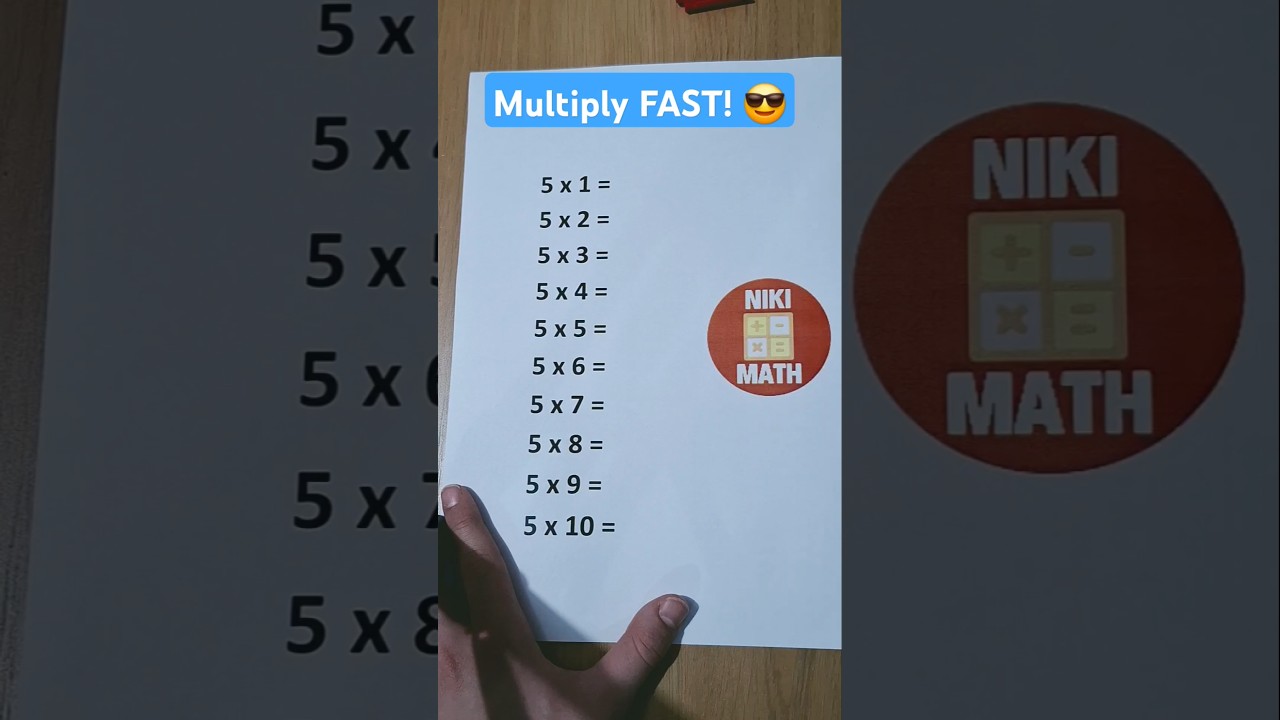 Master Multiplication with This Easy Trick for 9s! ✨