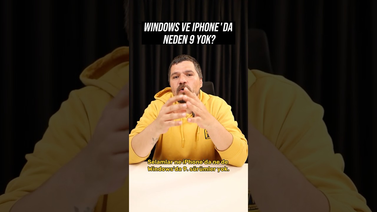 Windows ve iPhone'da Neden 9 yok? #shorts #teknoloji #gündem #ilginçbilgiler