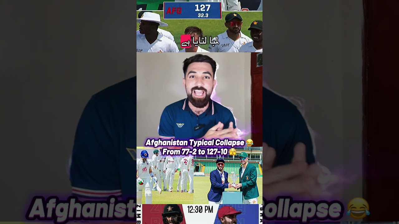 Afghanistan Faces Tough Start in Day 1 Against Zimbabwe 🇦🇫 vs Zimbabwe