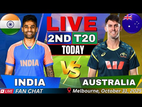 🔴 India vs Australia 2nd T20I | IND vs AUS Live Match Today | Live Cricket score & Commentary