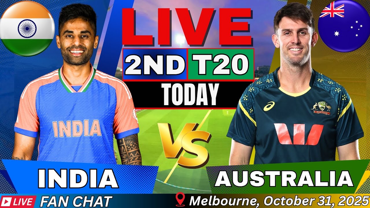 India vs Australia 2nd T20I Live Score & Updates 🏏 | Watch Live Match Today