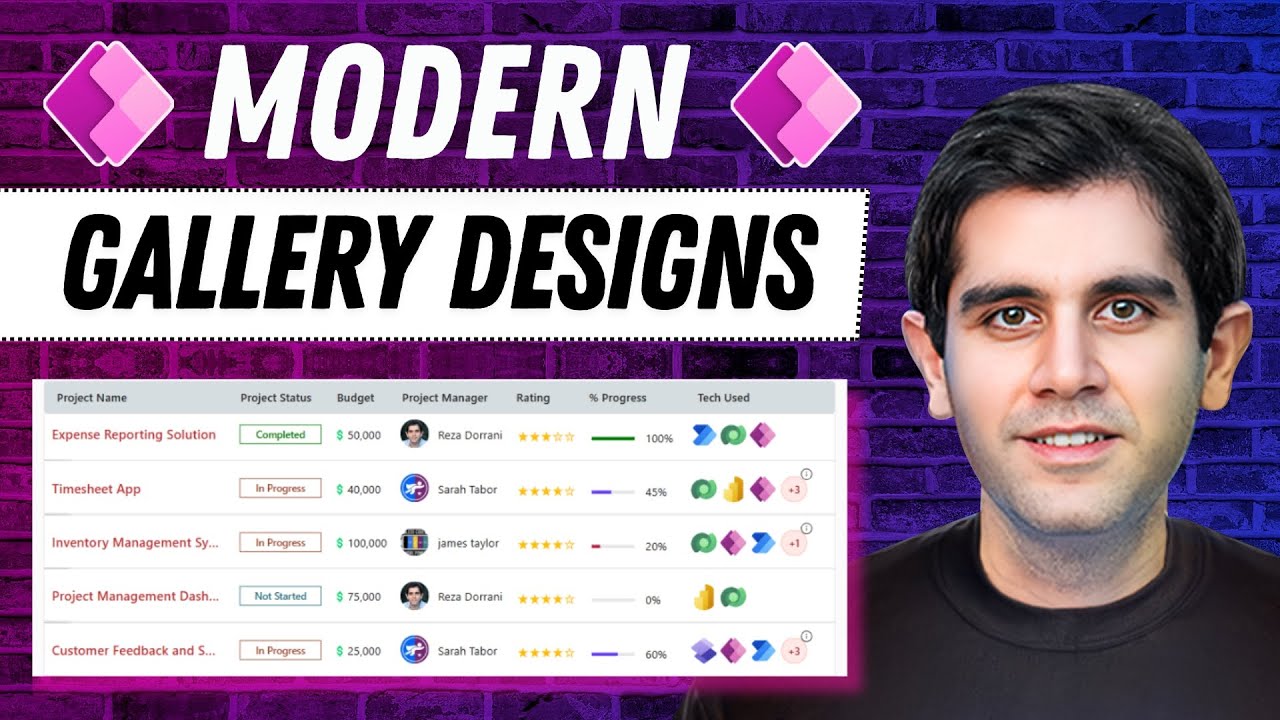 Power Apps MODERN Gallery Design | Step-by-Step Tutorial