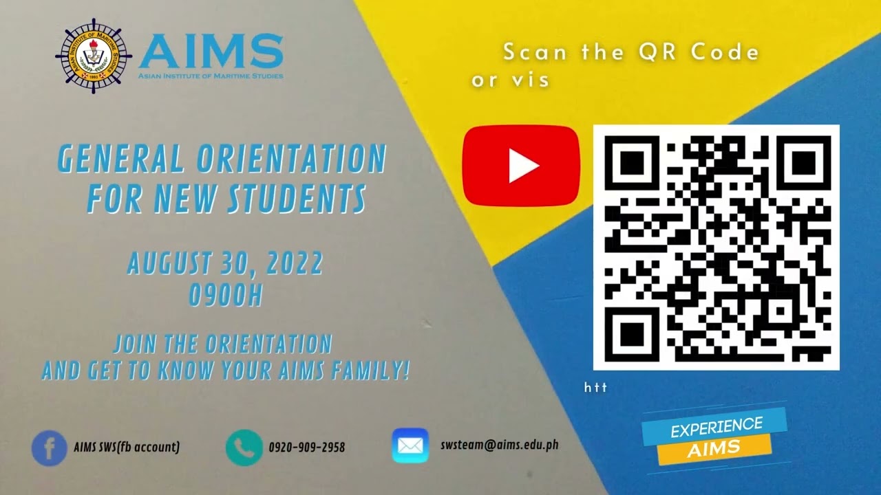 Join the AIMS Family! 🎉 Get Ready for the General Orientation on August 30