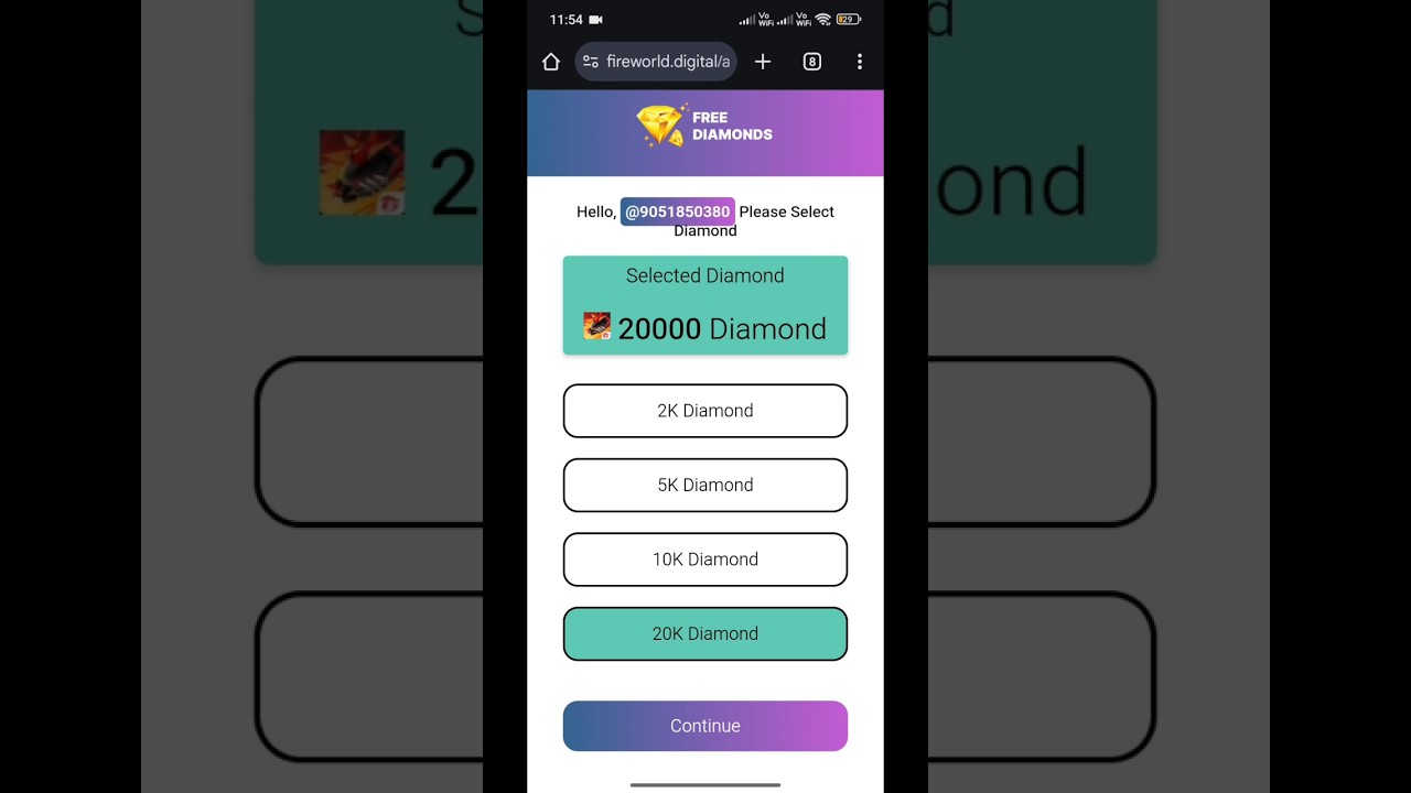 💎20000🔥 Free Diamonds in Free Fire Trick. How to Get Free diamond in freefire max Free Diamond App