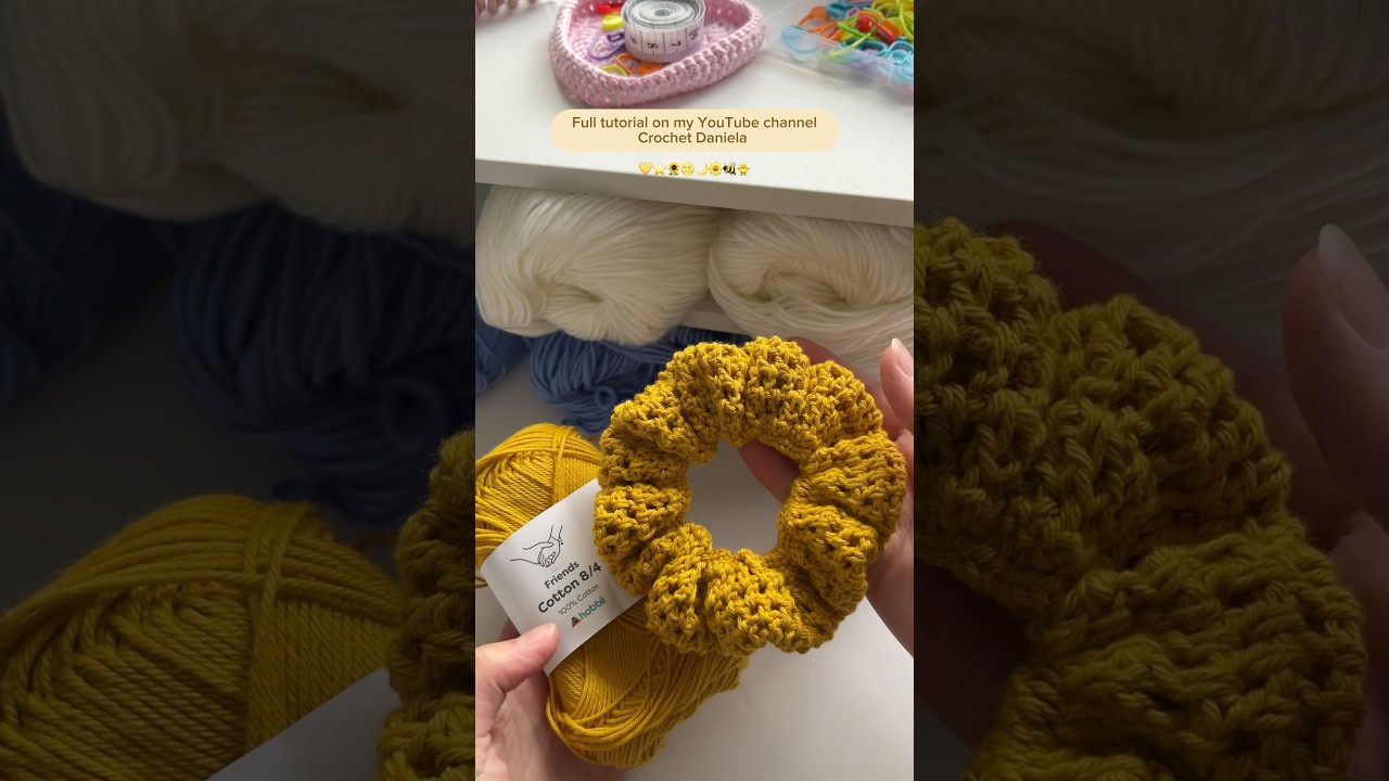 Easy Crochet Scrunchies Tutorial for Beginners 💛
