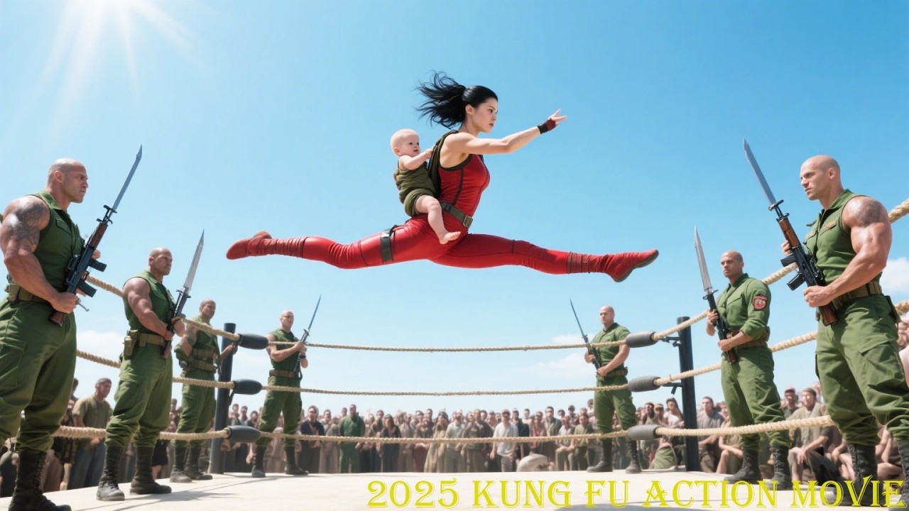 2025 Kung Fu Action: Girl Defeats 10 Samurai 🥋