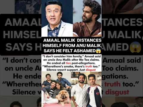Amaal Malik distances himself from Anu malik says i don't consider him family #news#amaalmallik