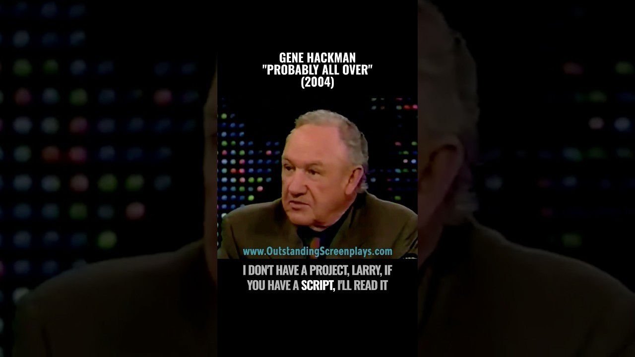 Gene Hackman did his Last Interview in 2004 and he DIDN’t MAKE ANY FILMS after that