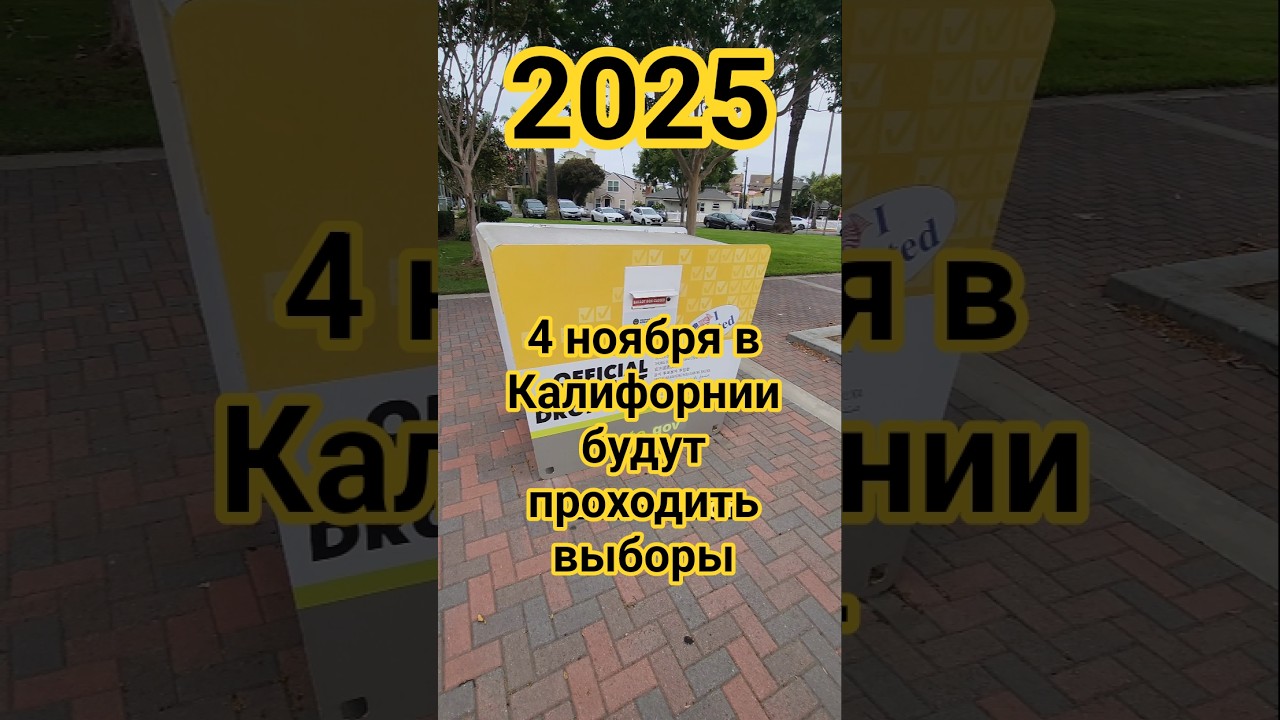 4 Калифорния выбирает 4 ноября 2025 📅