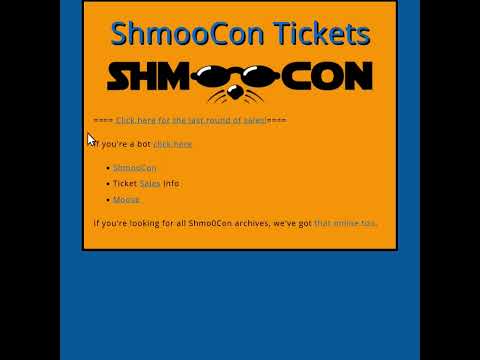 How'd You Do in the Final Round of ShmooCon Ticket Sales? #shorts