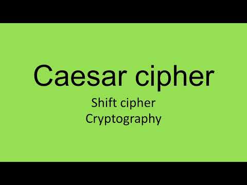 Shift Cipher/ Caesar Cipher مع مثال) | شرح بالعربي)
