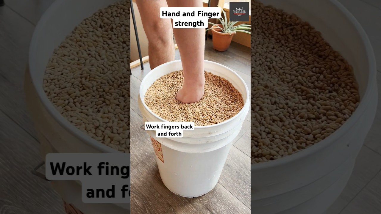 Grip Strength Boost with Rice or Bean Bucket 🪣