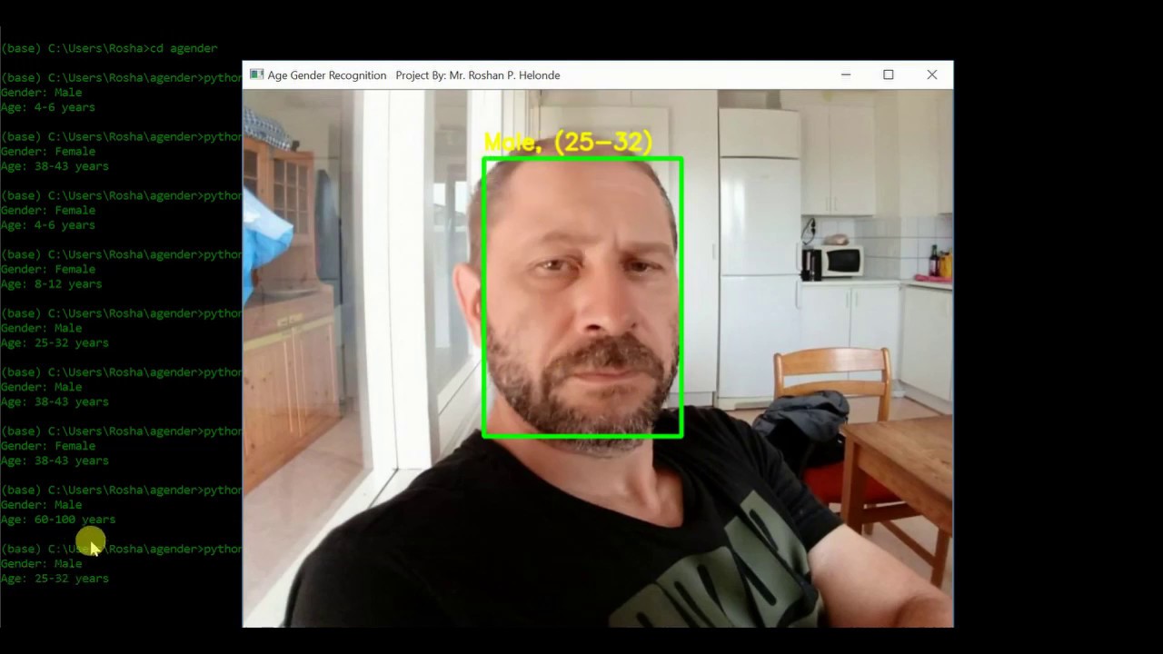Age and Gender Recognition Using CNN in Python - Final Year Project Source Code