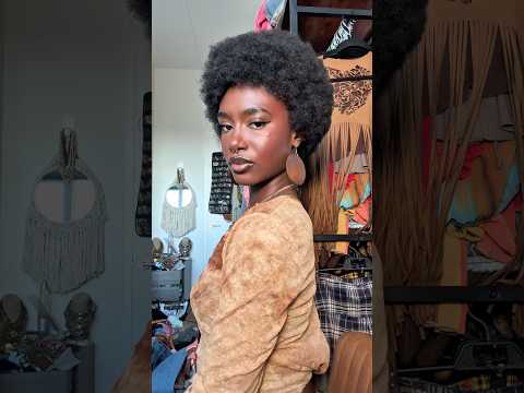 Attempting to Perfect My Afro #blackhair #naturalhair #afro