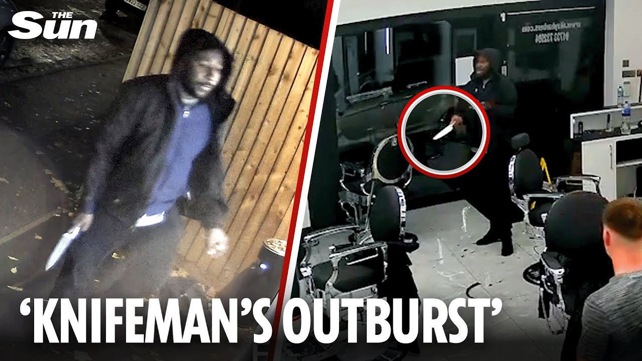 Man Wields Knife in Barber Shop Before Stabbing Incident on Train