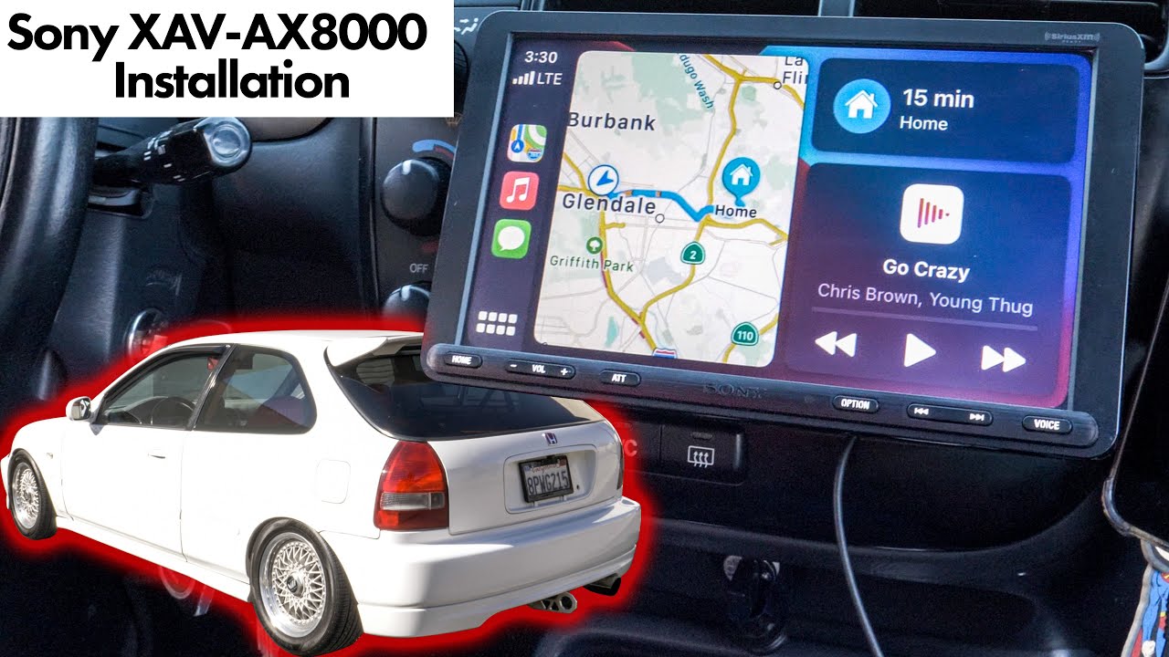 Honda Civic EX 2000: Sony XAV-AX8000 & XM-GS6DSP Install