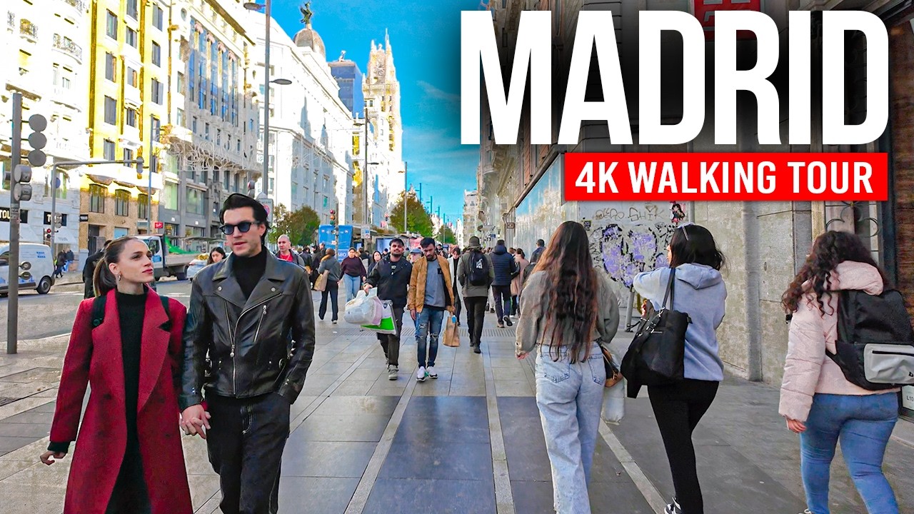 MADRID, Spain 🇪🇸 Full City Walk – 9 Hours of Exploration | 4K Tour