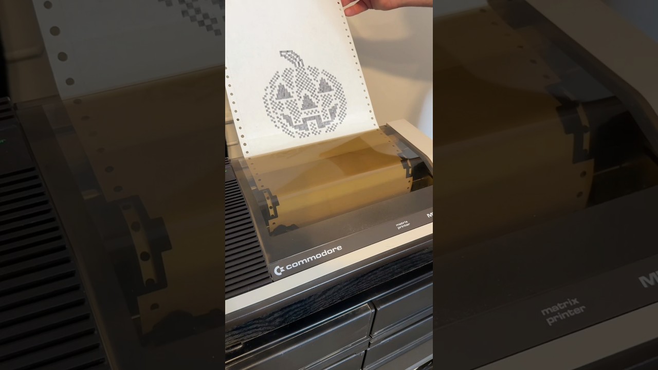 The Print Shop (C64): Dot Matrix Jack-O-Lantern 🎃