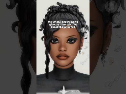 custom content eyelash troubles.. | #sims4 #thesims4 #sims