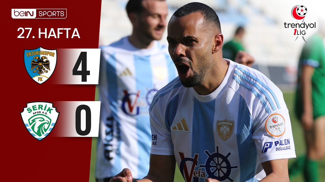 Erzurumspor (4-0) Serikspor | 27. Hafta Maç ÖZETİ | Trendyol 1. Lig - 2025/26