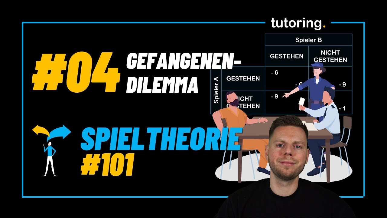 Gefangenendilemma: Nash-Gleichgewicht und Pareto-Optimalität in reinen Strategien | Spieltheorie #101