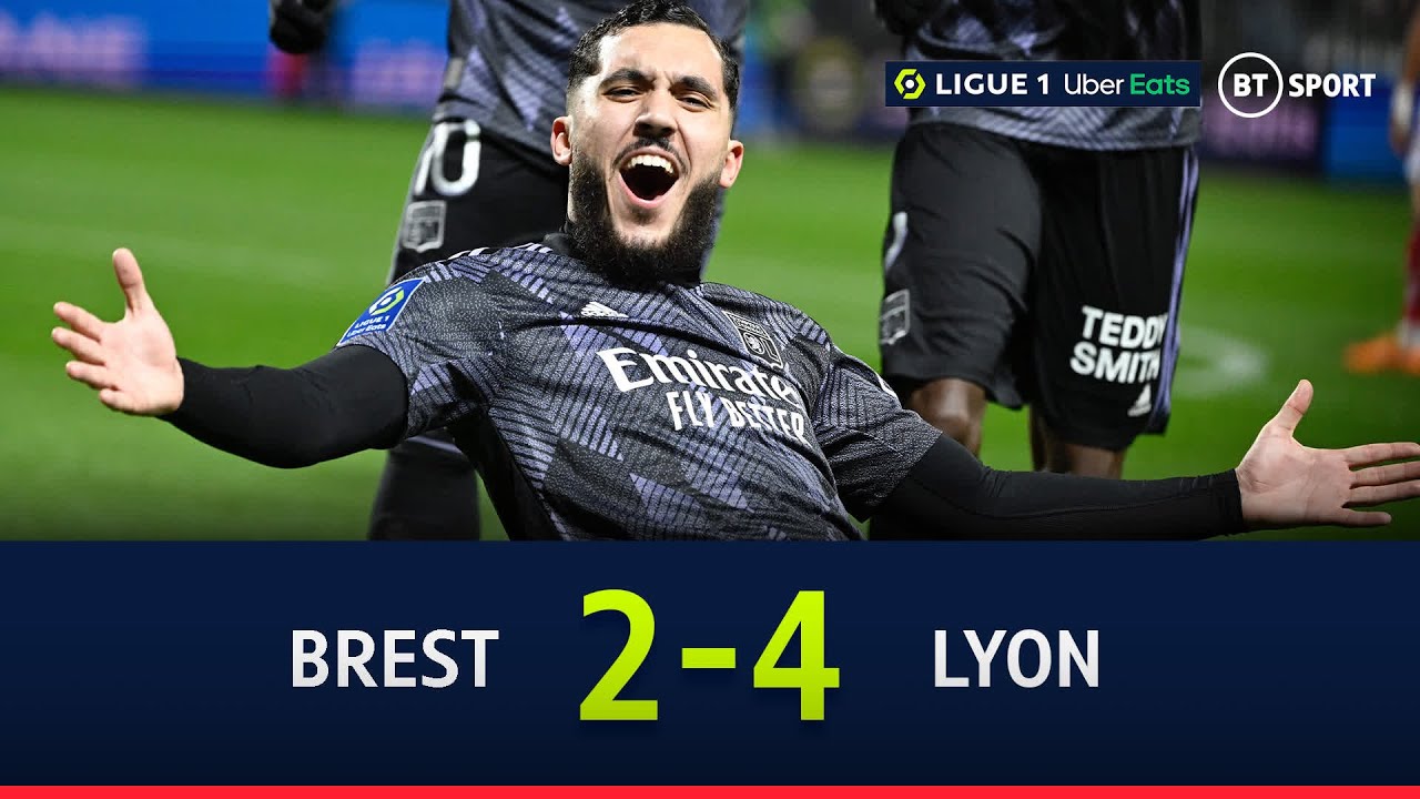 Lyon's Exciting 4-2 Victory Over Brest with Goals from Lacazette & Cherki ⚽